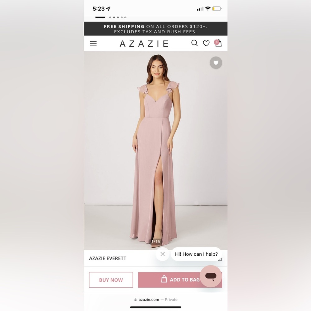 Azazie Everett
Dress Color: Dusty Rose